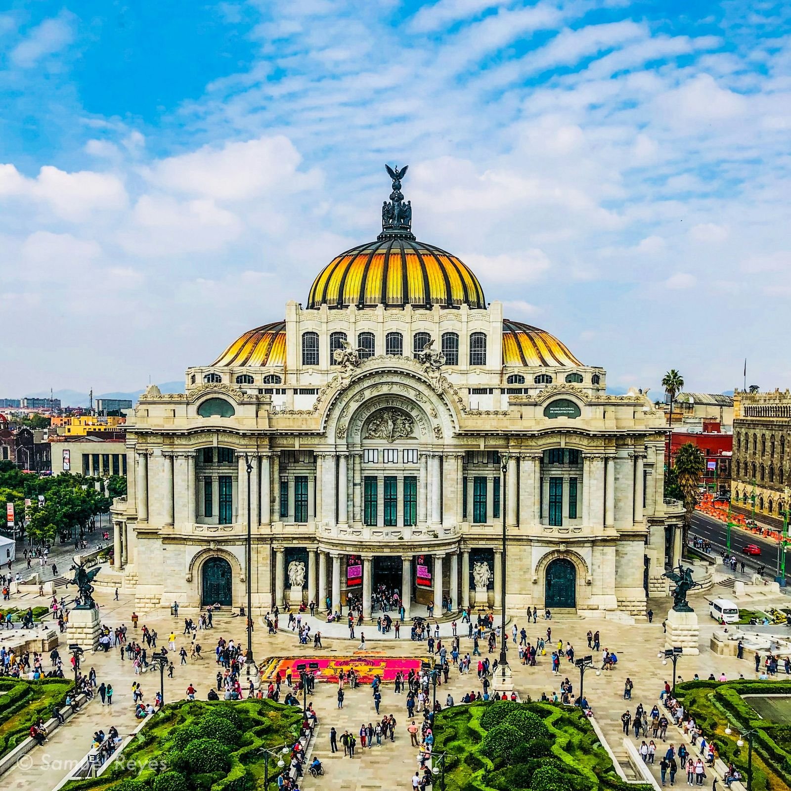 The Palacio de Bellas Artes in Mexico City