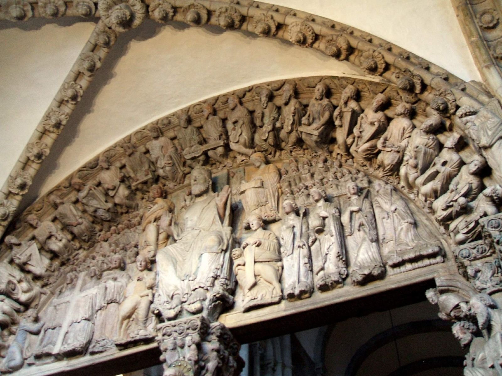 Romanesque carving at Santiago de Compostela Cathedral